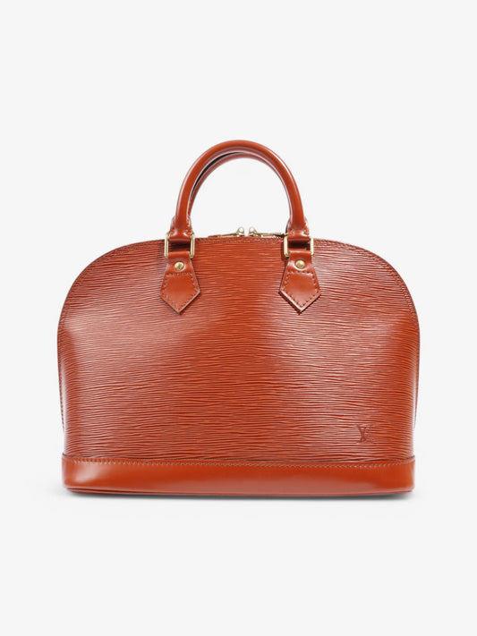 Louis Vuitton Alma Burnt PM Epi Leather Red Orange Handbag