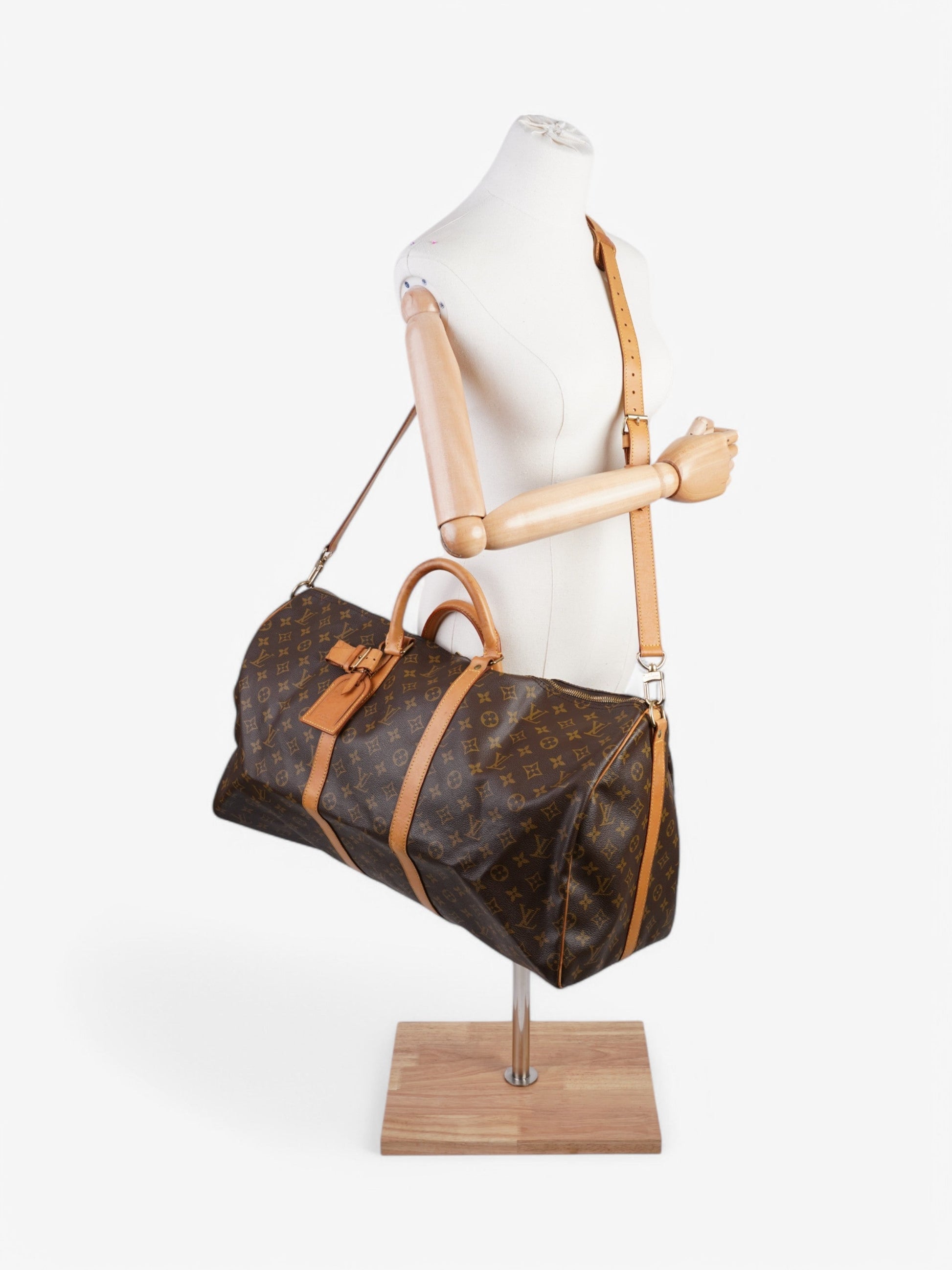 Louis Vuitton Keepall Bandouliere Coated 55 Monogram Canvas Coated Canvas Apparel Canvas 81