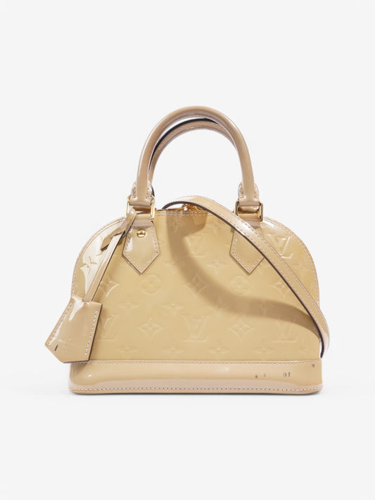 Louis Vuitton Alma BB Vernis Leather Beige Handbag