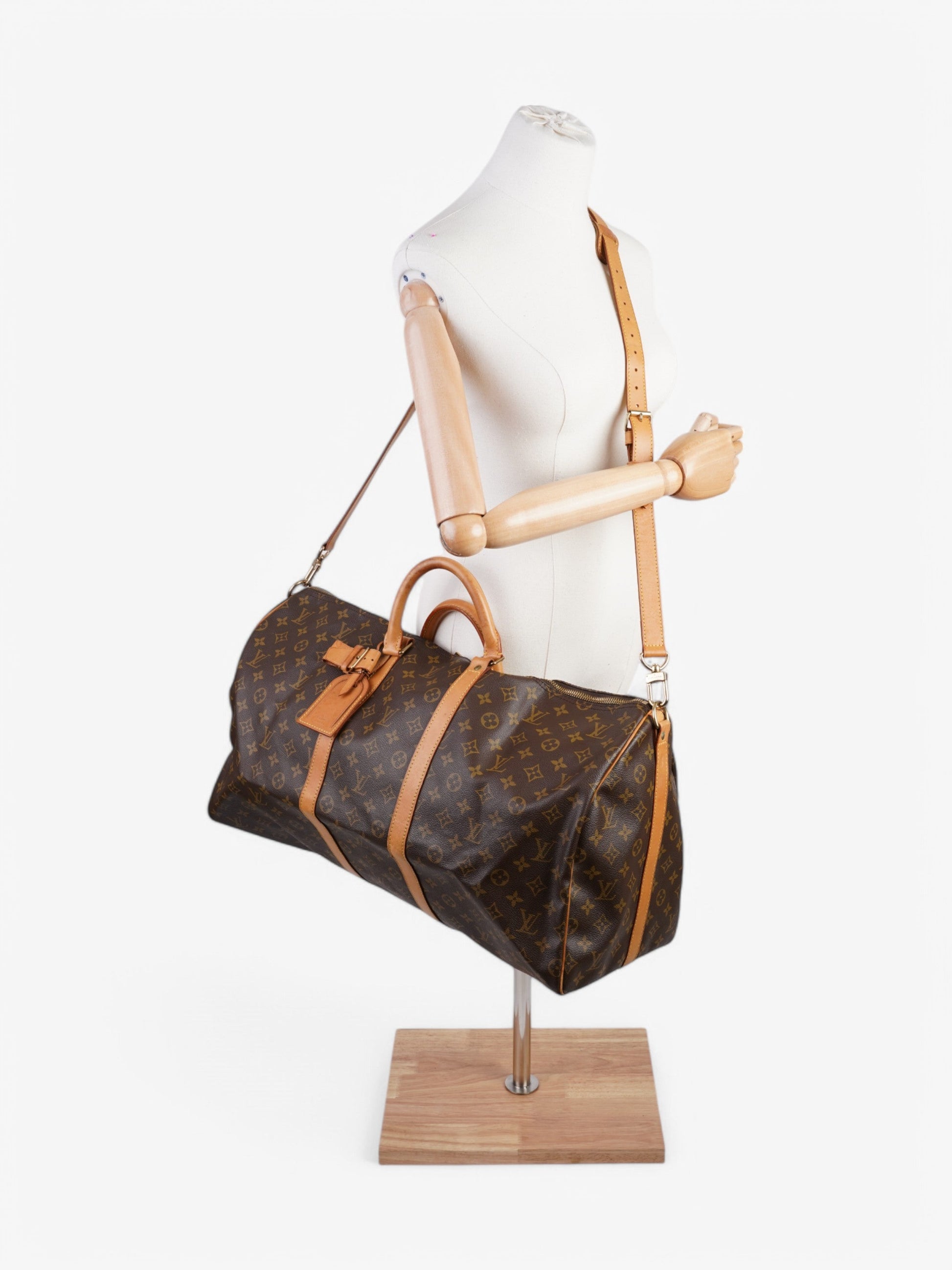 Louis Vuitton Keepall Bandouliere Coated 55 Monogram Canvas Coated Canvas Apparel Canvas 83