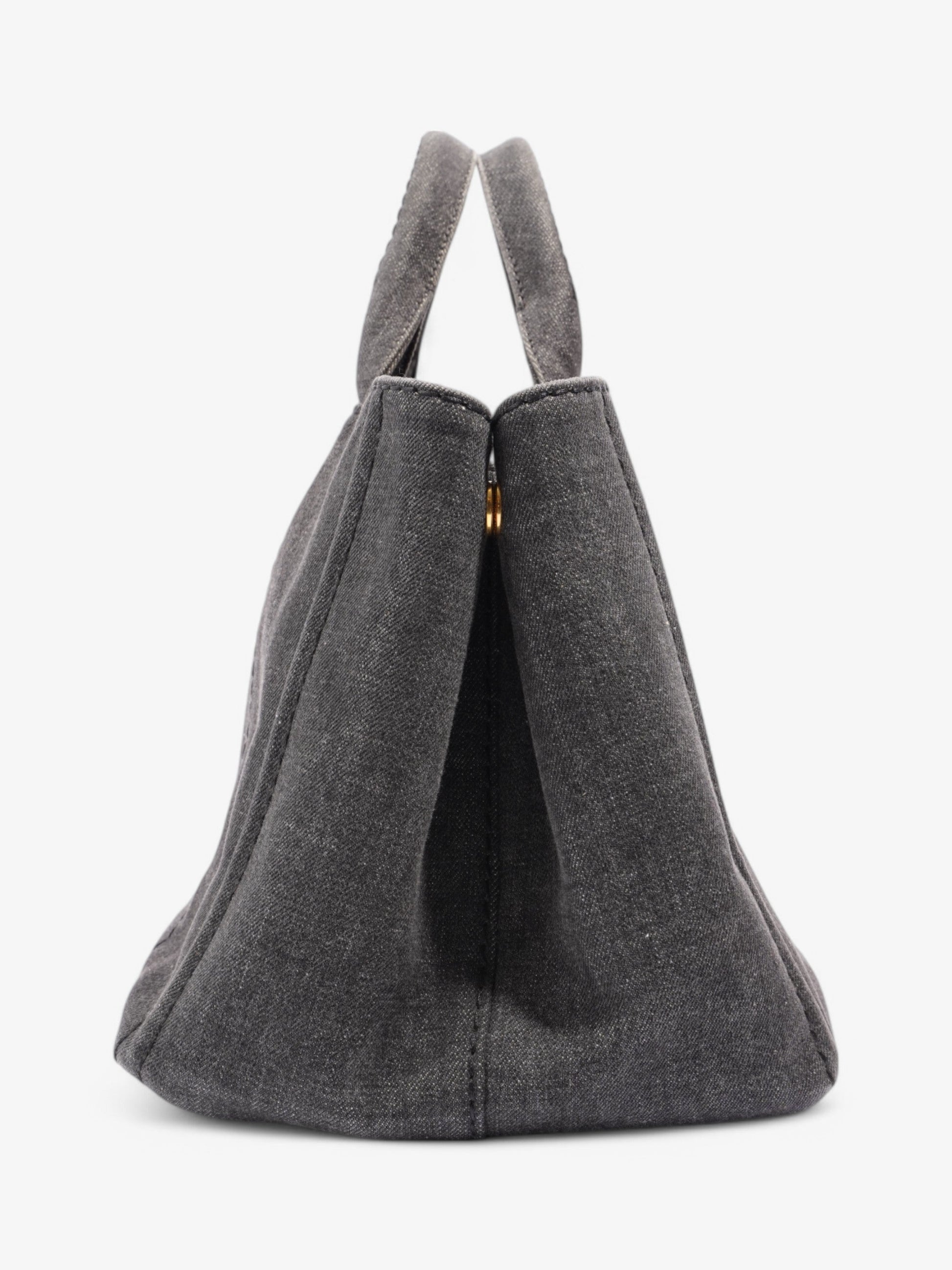 Prada Canapa Way Bag Denim Black Travel Bag