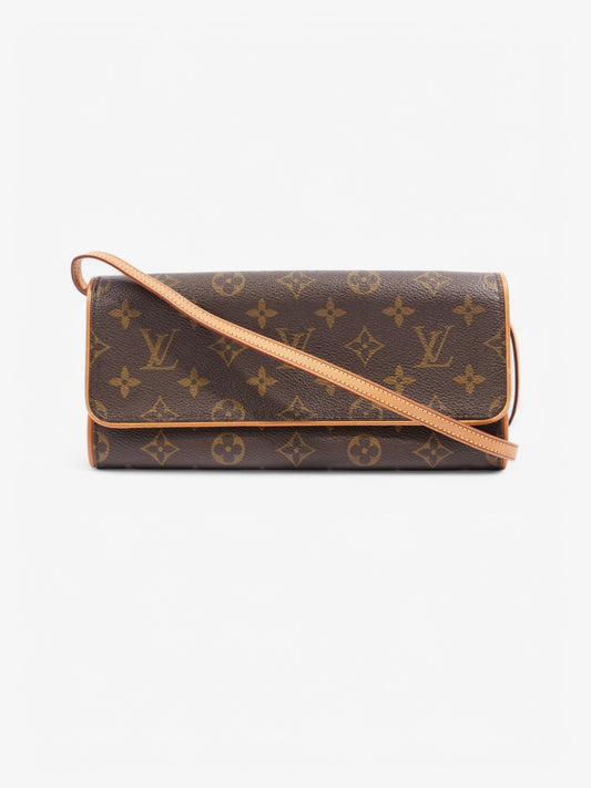 Louis Vuitton Twin Pochette Coated Monogram GM Canvas Coated Canvas Apparel Gm 20