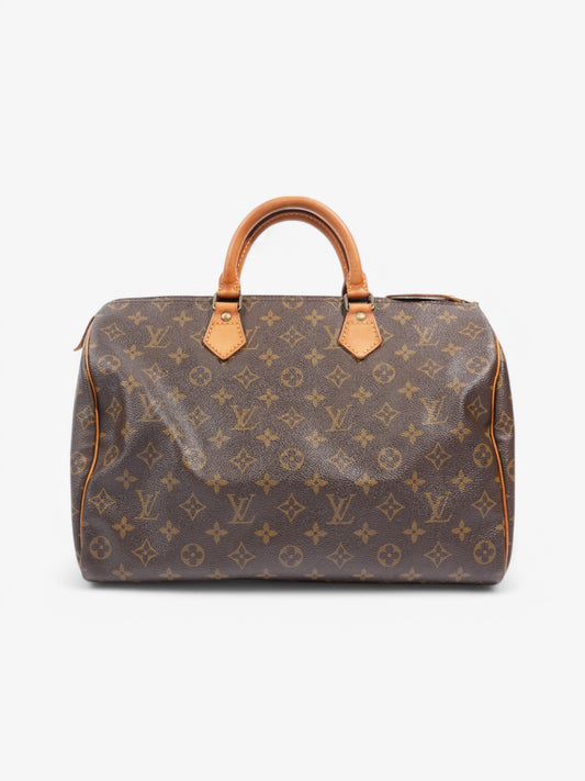 Louis Vuitton Speedy Coated 35 Monogram Canvas Coated Canvas Apparel Canvas 216