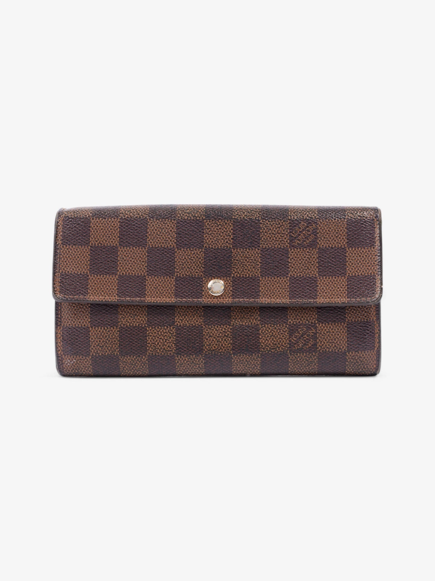 Louis Vuitton Sarah Ebene Coated Canvas Damier Wallet Case Canvas 7