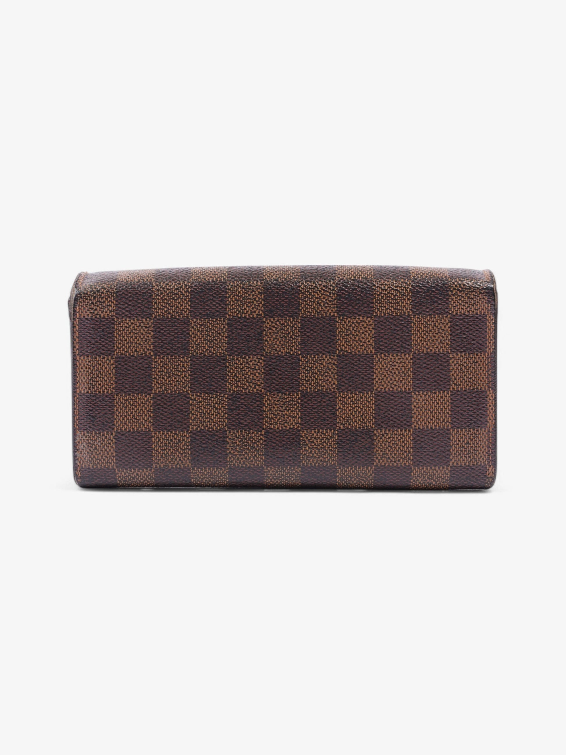Louis Vuitton Sarah Ebene Coated Canvas Damier Wallet Case Canvas 7