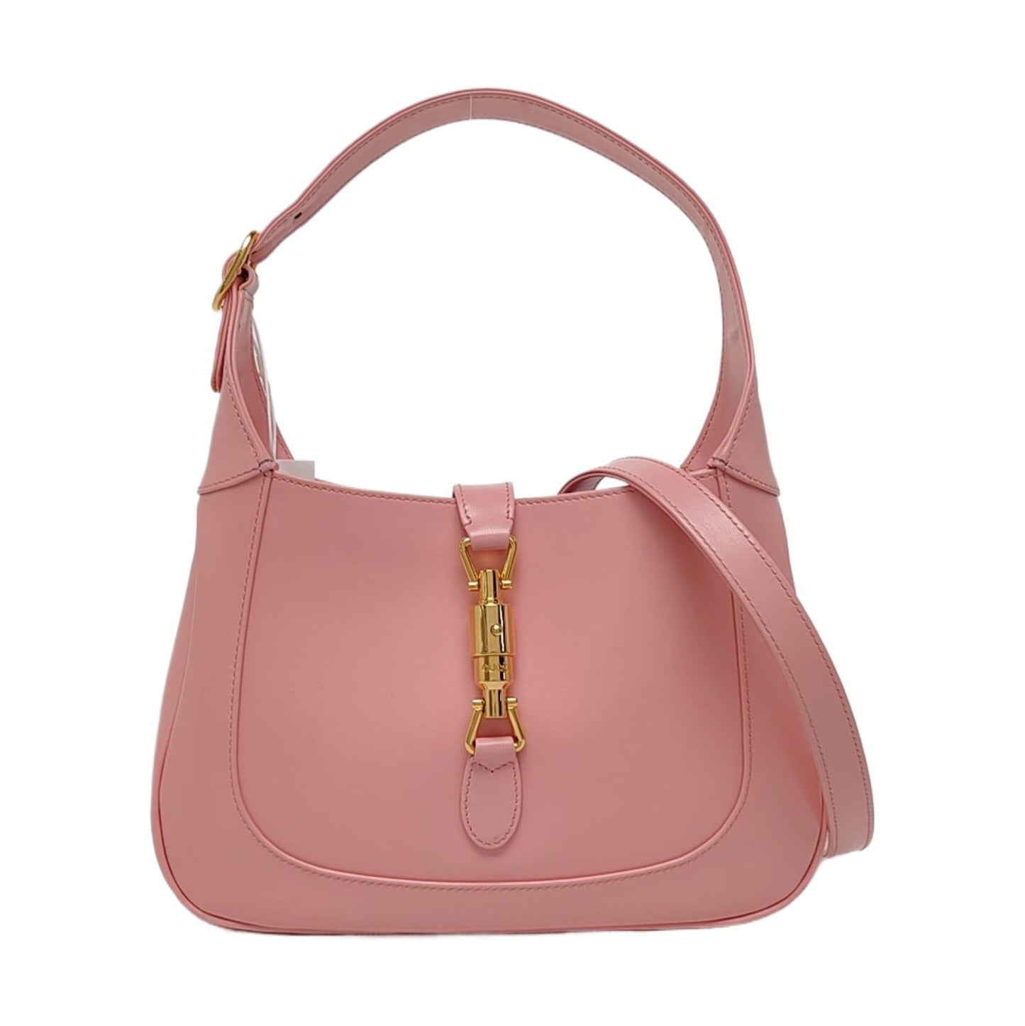 Gucci Jackie Adjustable Strap Leather Pink Small Handbag
