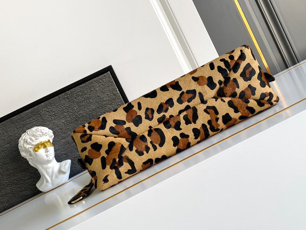 Prada Leopard Hobo Handbag Shoulder Bag