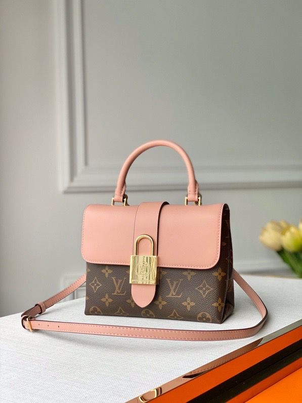 Top Quality Locky Bb Rose Poudre For Canvas Monogram Crossbody Bag