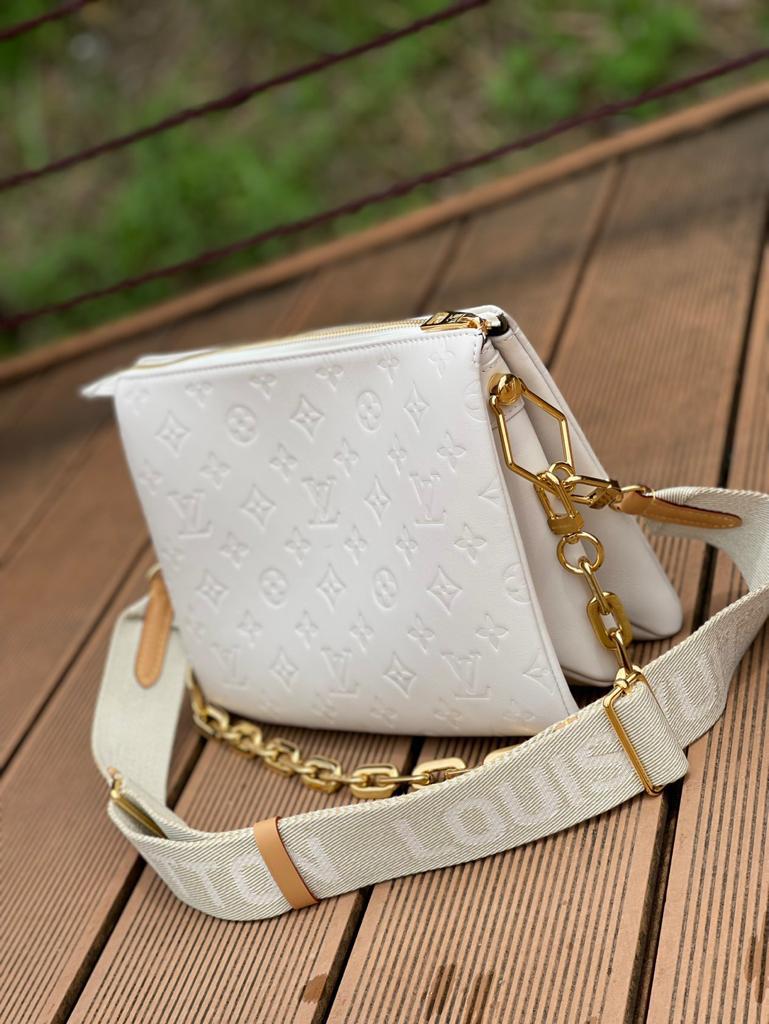 Top Quality Coussin Pm Embossed Puffy For Monogram White Crossbody Bag
