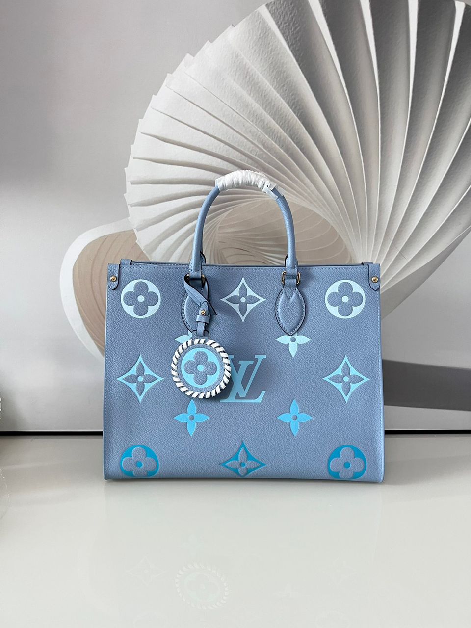 Top Quality Onthego Mm Empreinte Summer For Monogram Blue Tote Bag