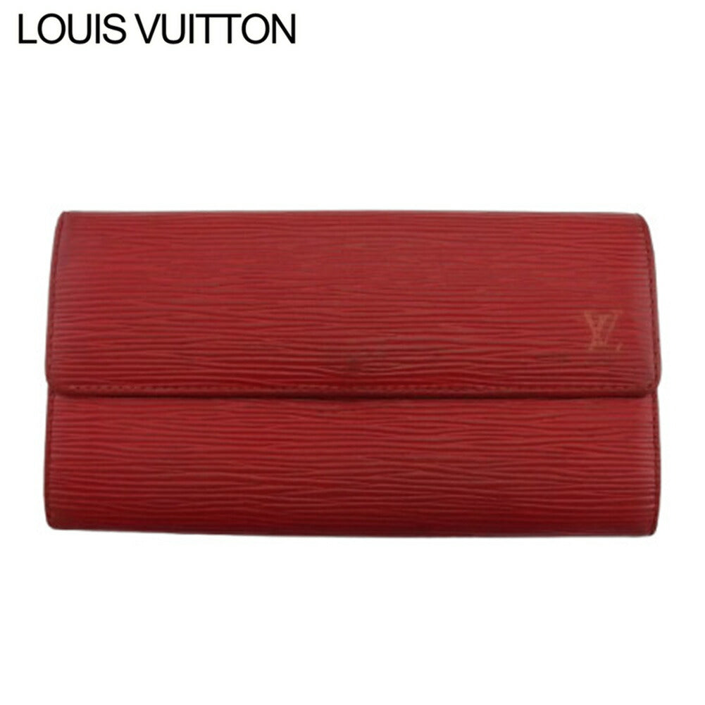 Louis Vuitton Long Purse M60316 Red Wallet Case