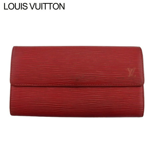 Louis Vuitton Long Purse M60316 Red Wallet Case