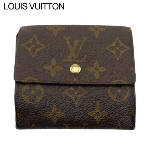Louis Vuitton Bifold Brown Wallet Case X8879