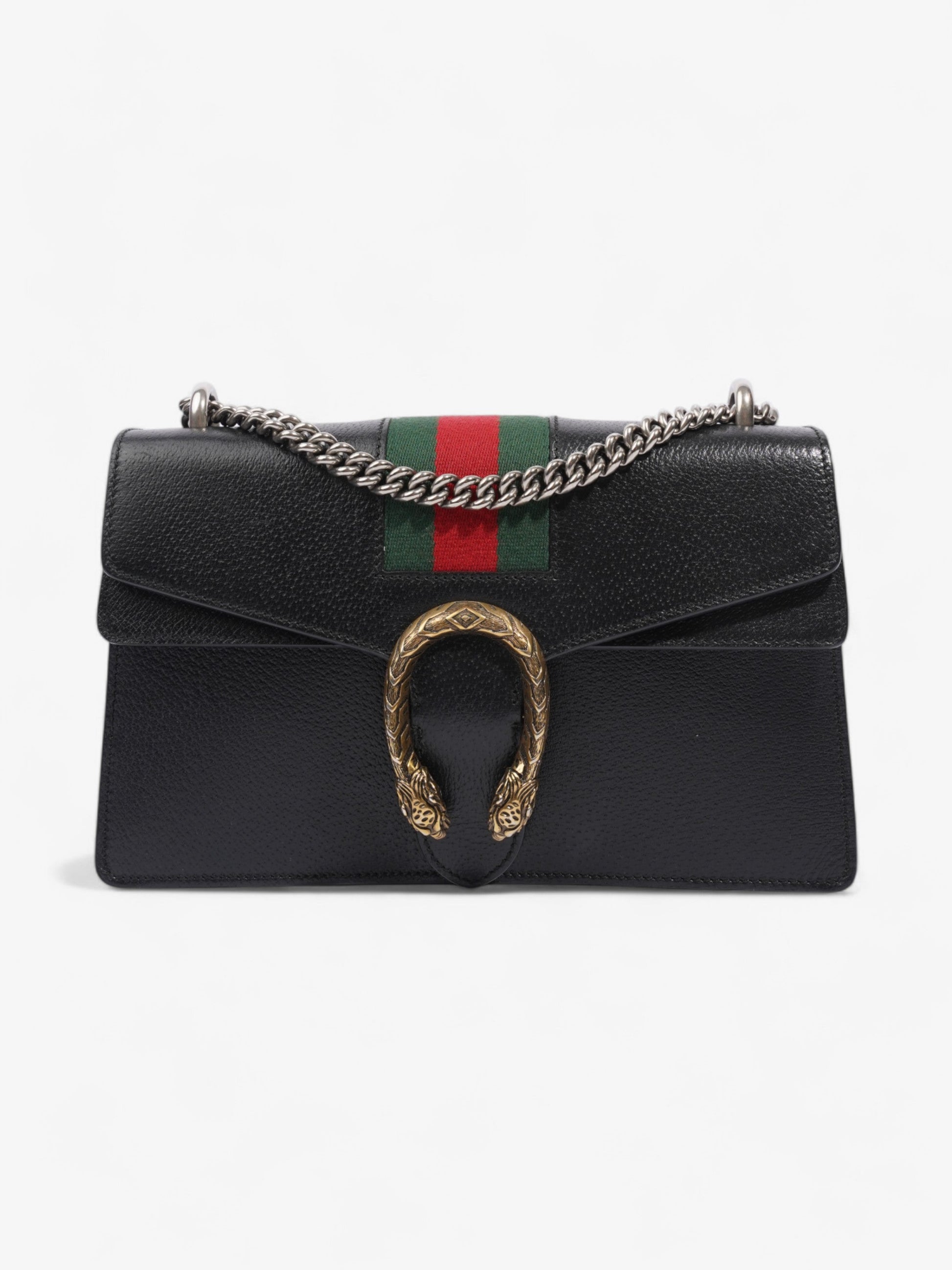 Gucci Dionysus Green Small Shoulder Bag Leather Black