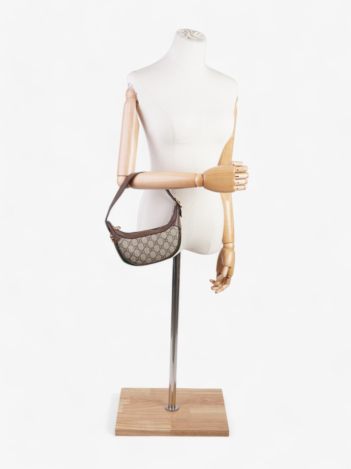 Gucci Ophidia Supreme Mini Shoulder Bag Canvas Brown