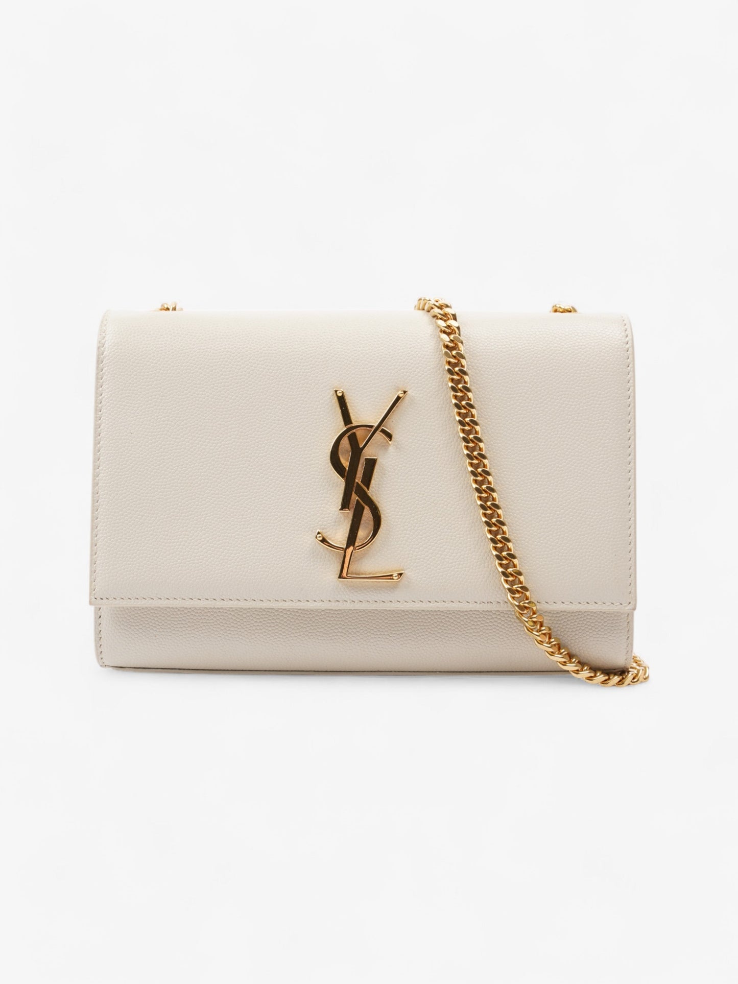 YSL Saint Laurent Kate Bag Leather Cream Small Crossbody Bag