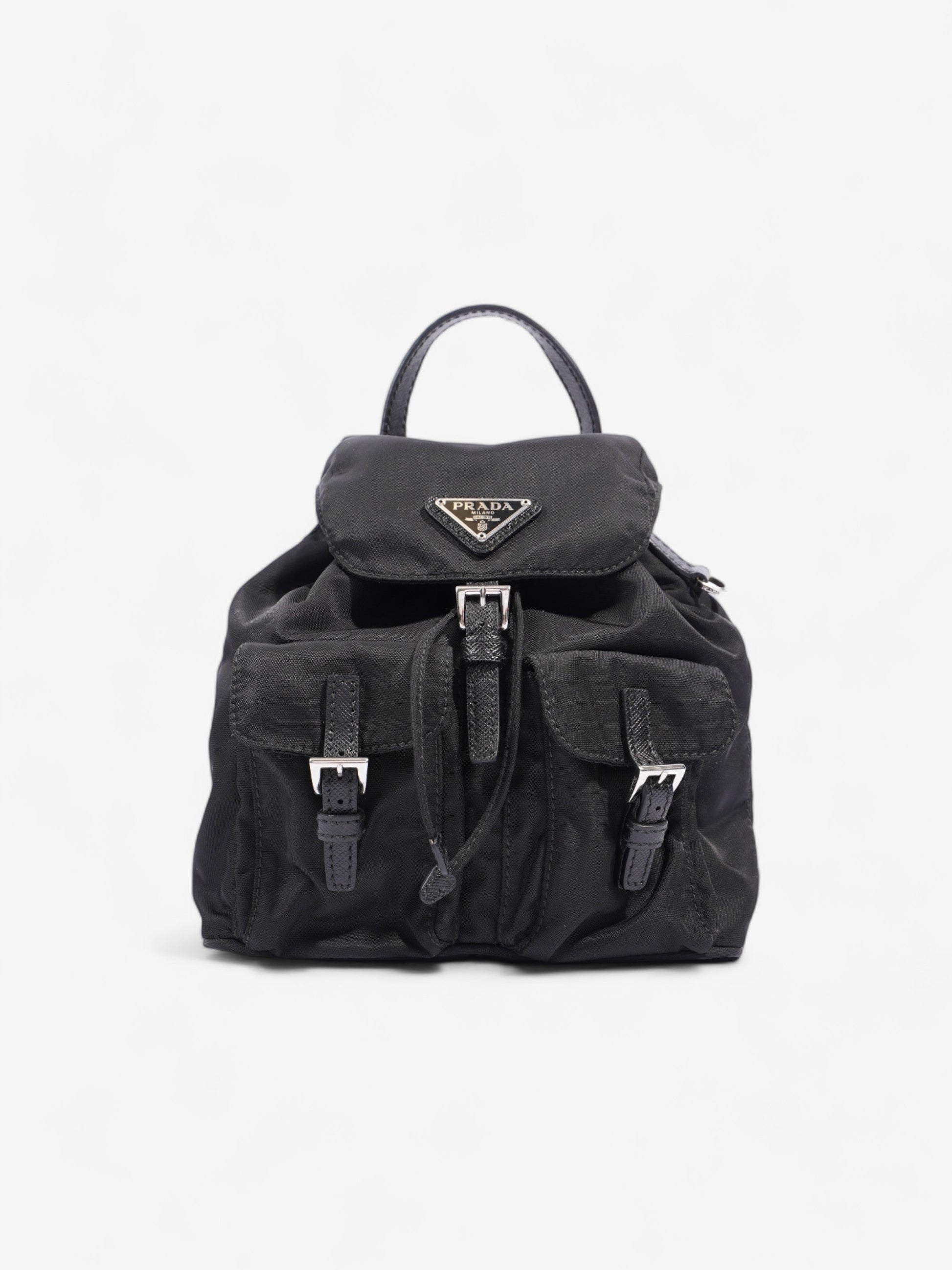 Prada Backpack Re Nylon Black Mini Crossbody Bag