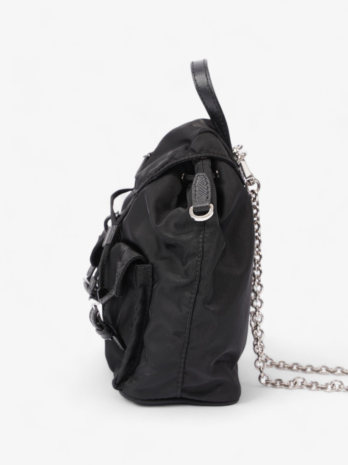Prada Backpack Re Nylon Black Mini Crossbody Bag