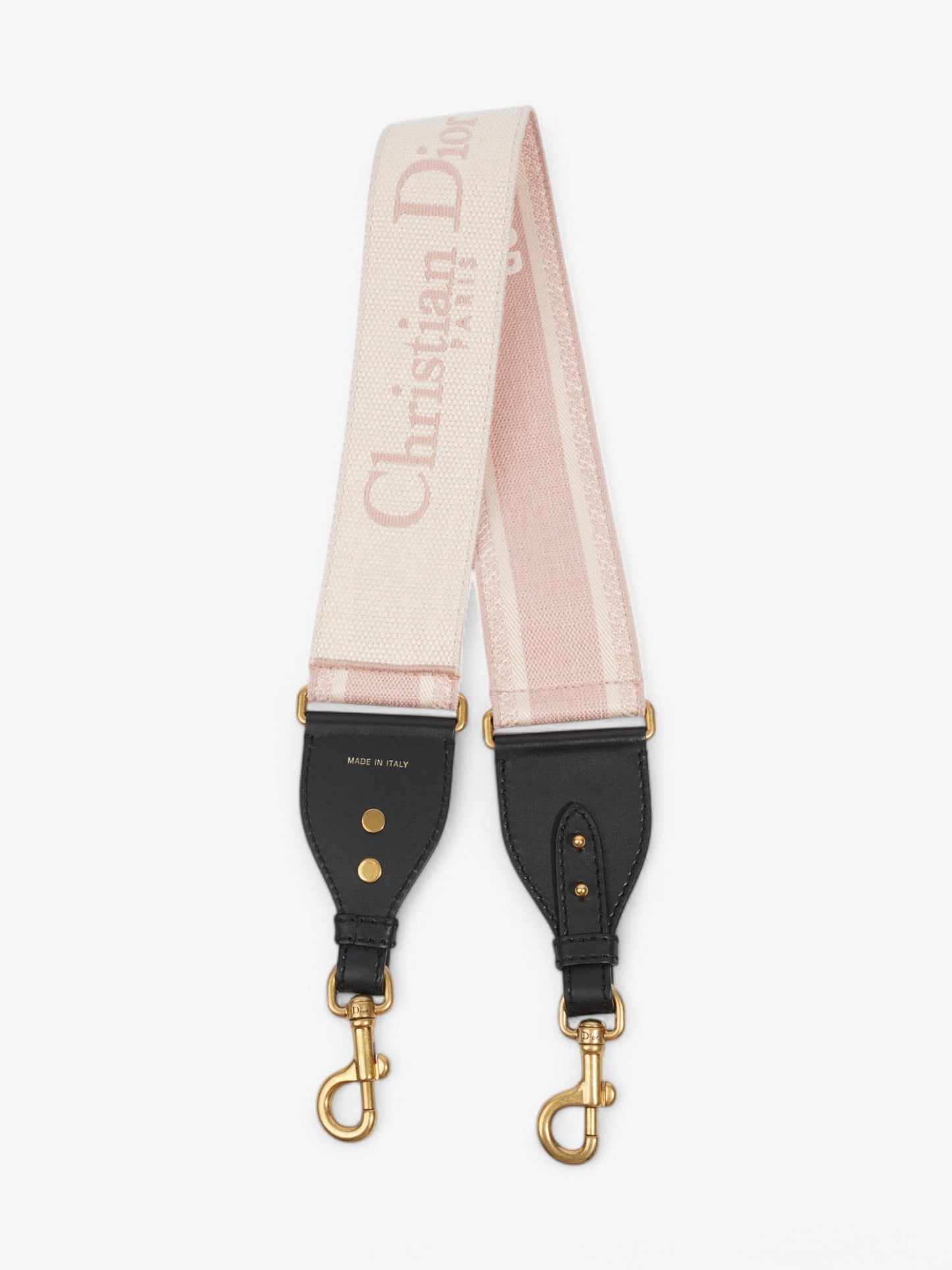 Dior Christian Bag Strap Cotton Black White Pink Travel Bag
