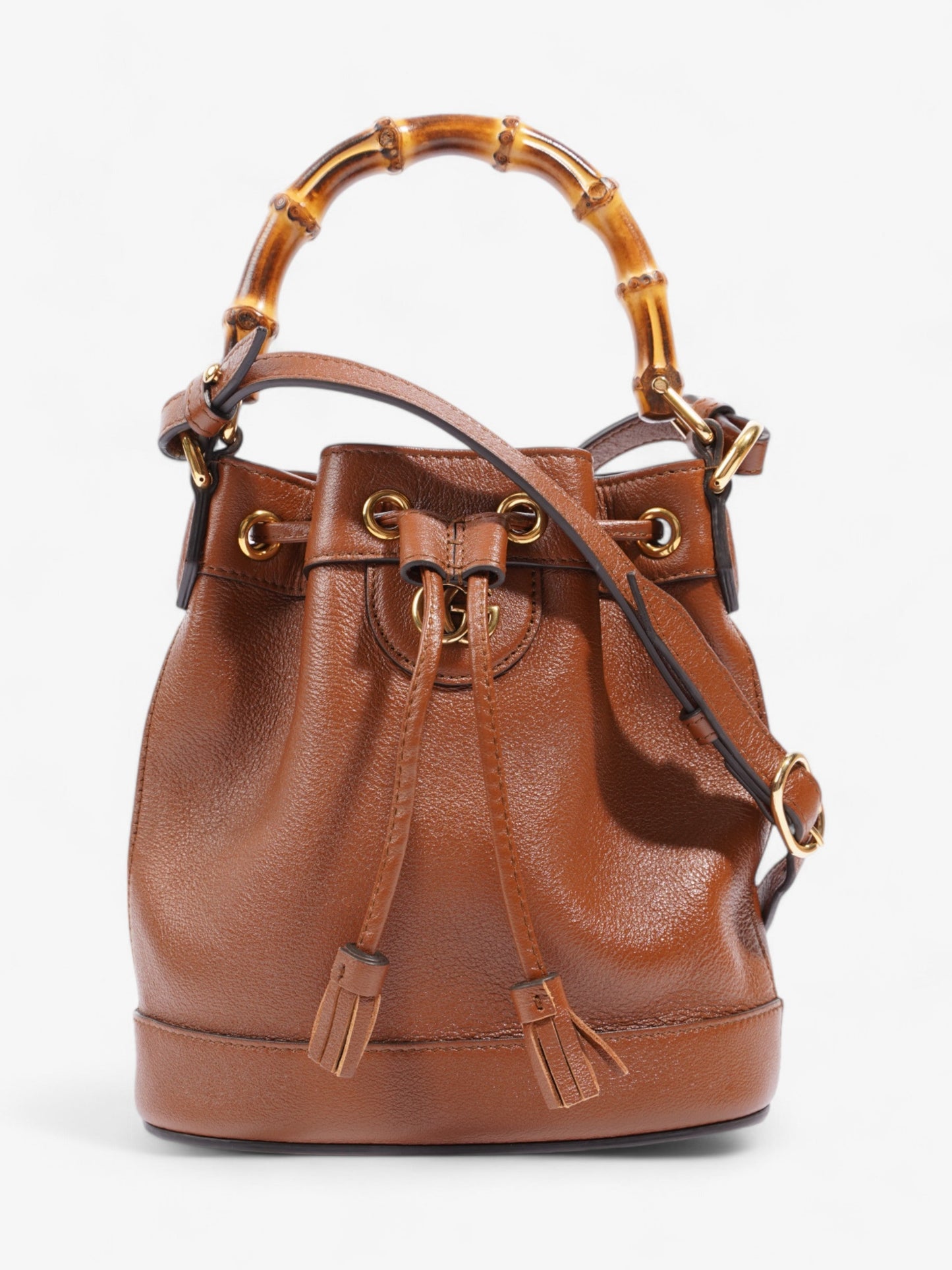 Gucci Diana Bucket Bag Leather Brown Shoulder Bag