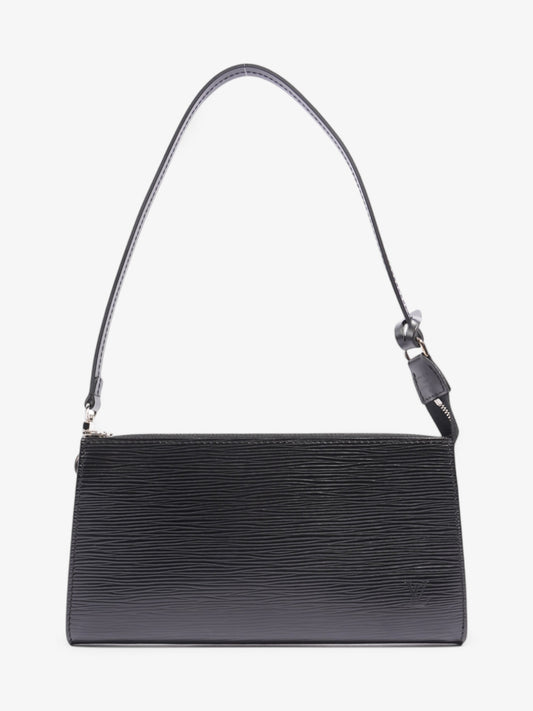 Louis Vuitton Pochette Accessoires Epi Leather Black Clutch Bag Leather 4