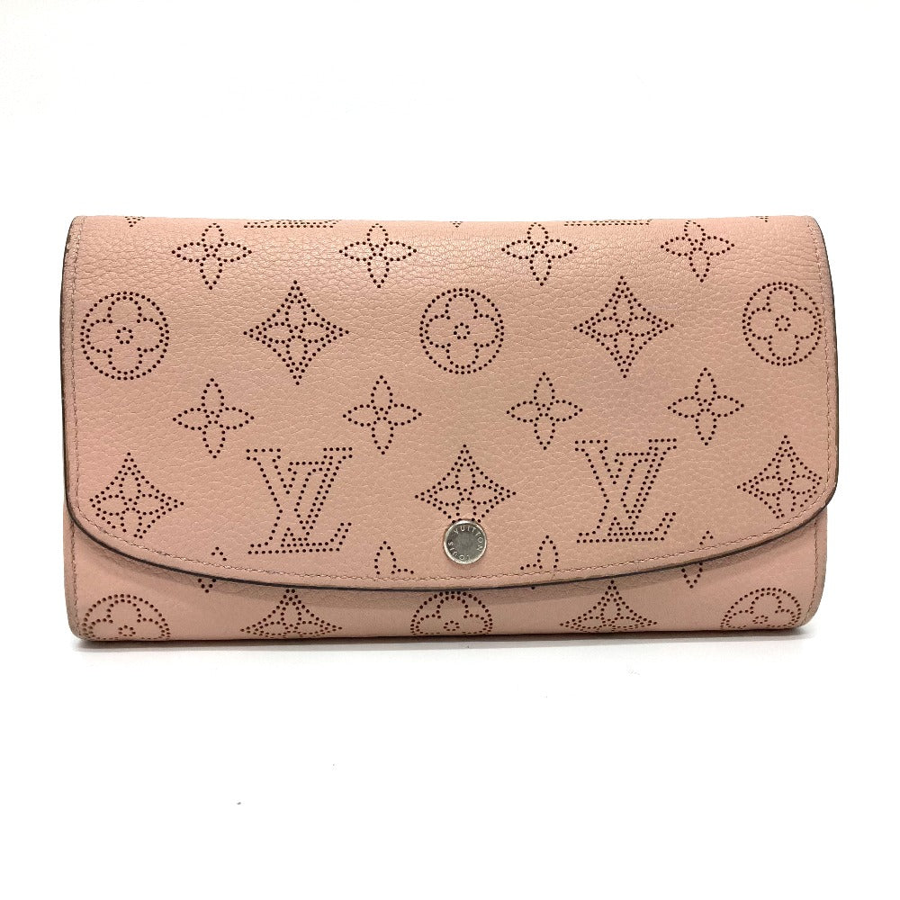 Louis Vuitton Long Purse M60145 mahina Monogram Leather Pink Wallet Case