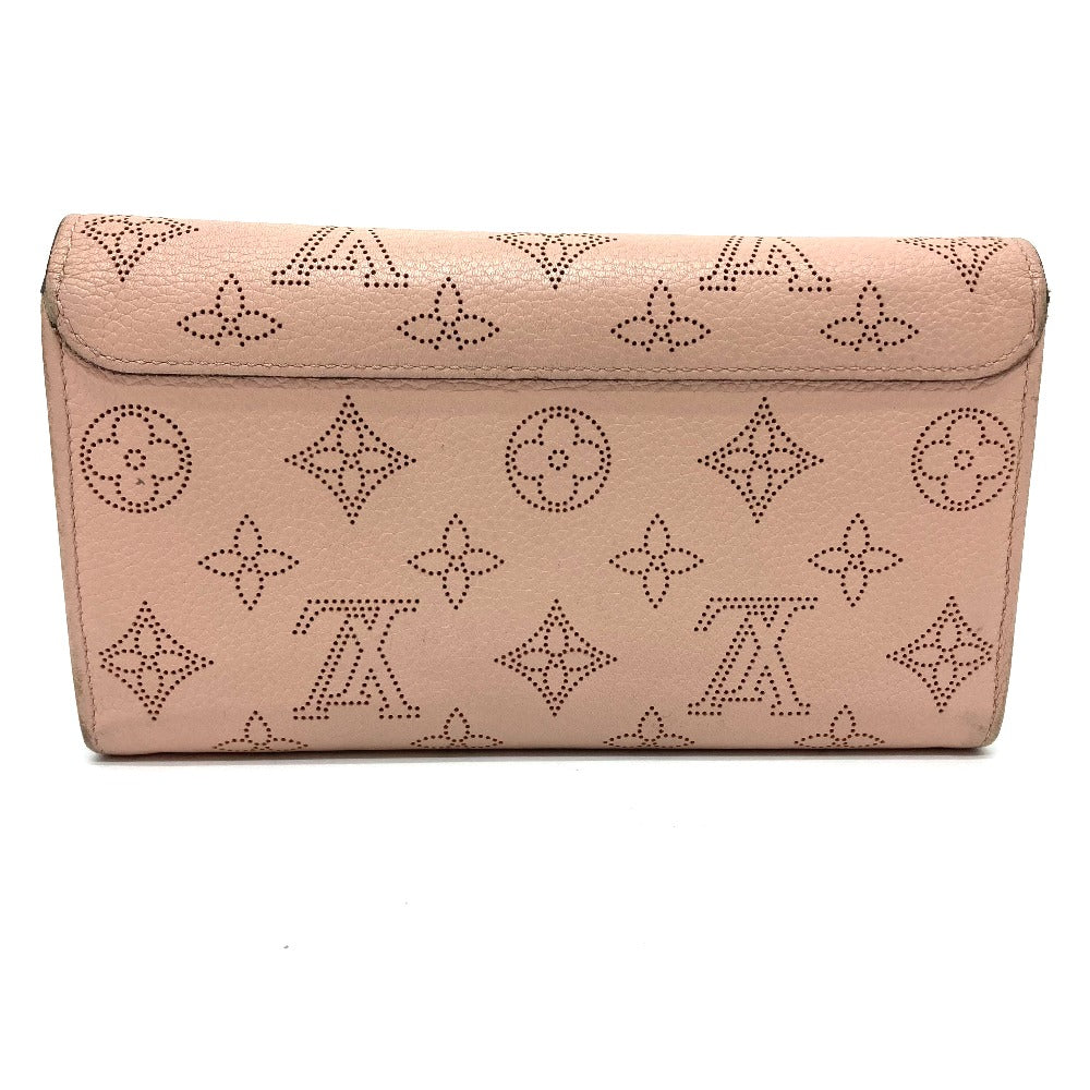 Louis Vuitton Long Purse M60145 mahina Monogram Leather Pink Wallet Case