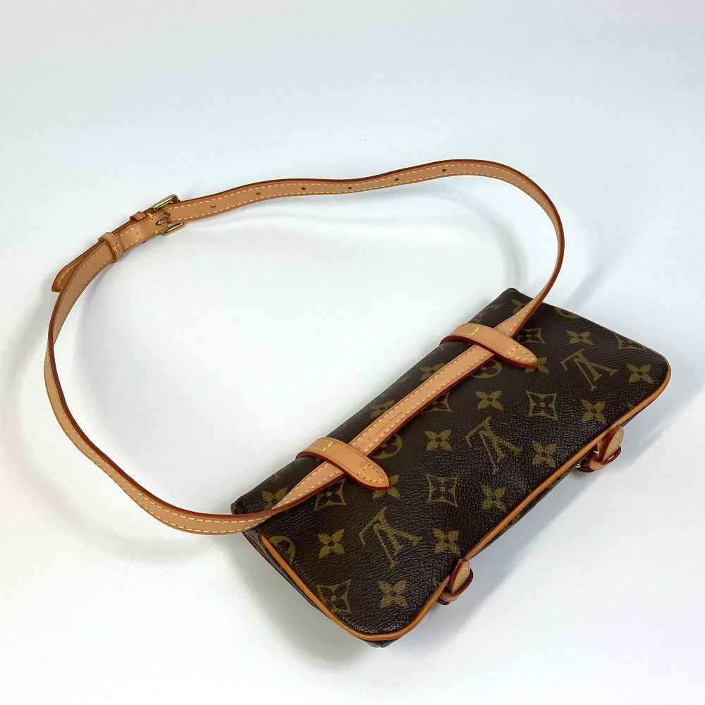 Louis Vuitton Waist M51159 Pochette Marrell Monogram Canvas Brown Clutch Bag