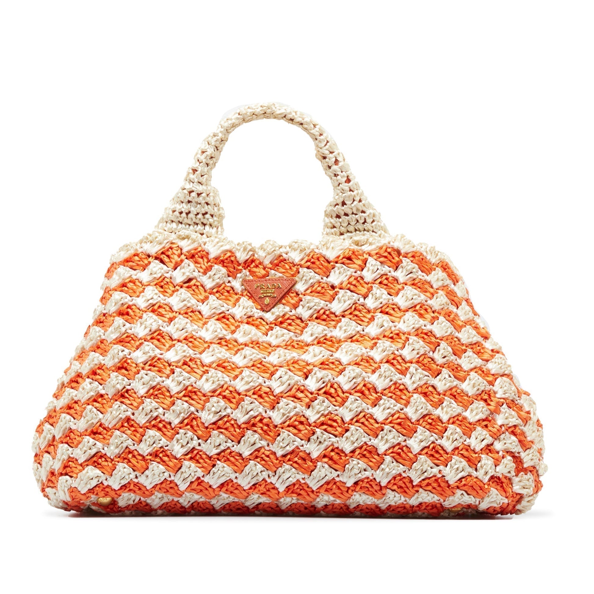 Prada Tote Bag Raffia Multicolor