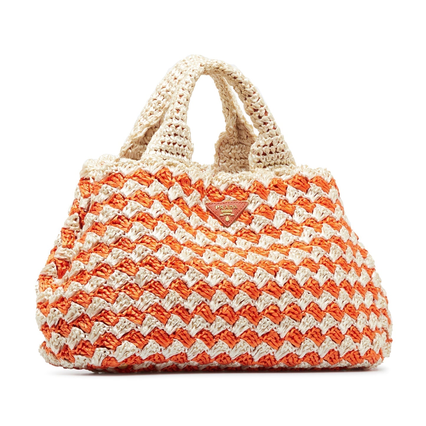 Prada Tote Bag Raffia Multicolor