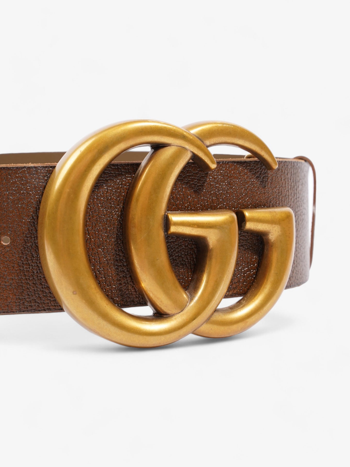 Gucci Marmont Extra Wide Belt Handbag Leather Brown Accessory