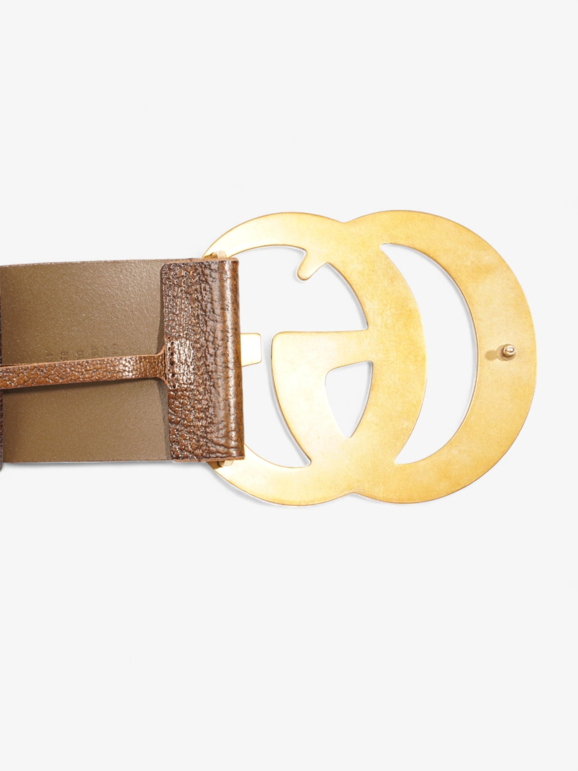 Gucci Marmont Extra Wide Belt Handbag Leather Brown Accessory
