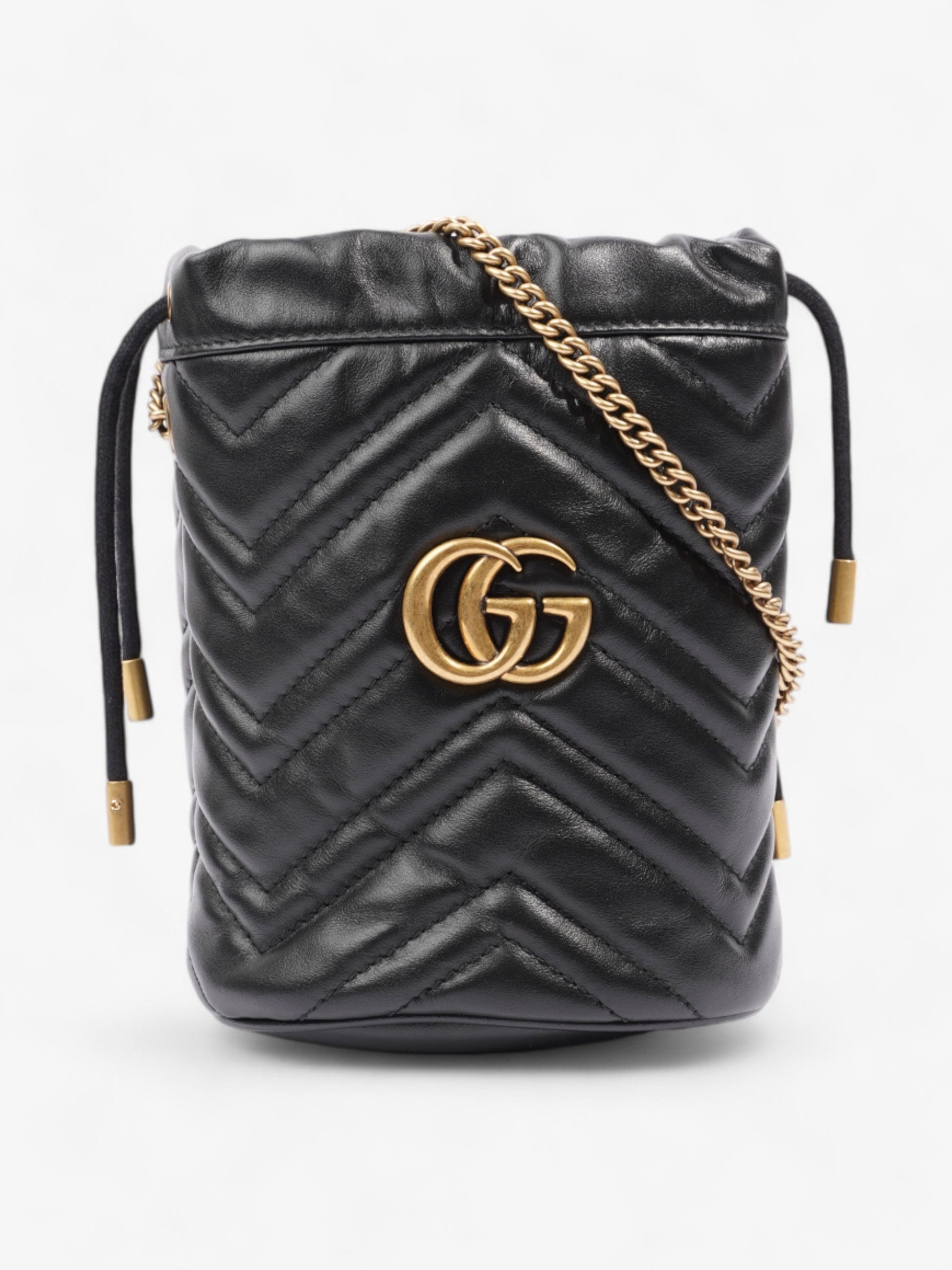 Gucci Marmont Bucket Bag Leather Matelasse