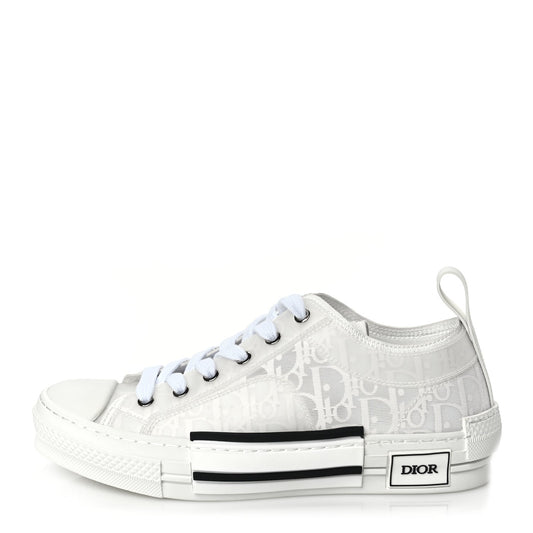 Dior Shoe Christian Technical Oblique Oblique Mens B23 Low Canvas White Shoes