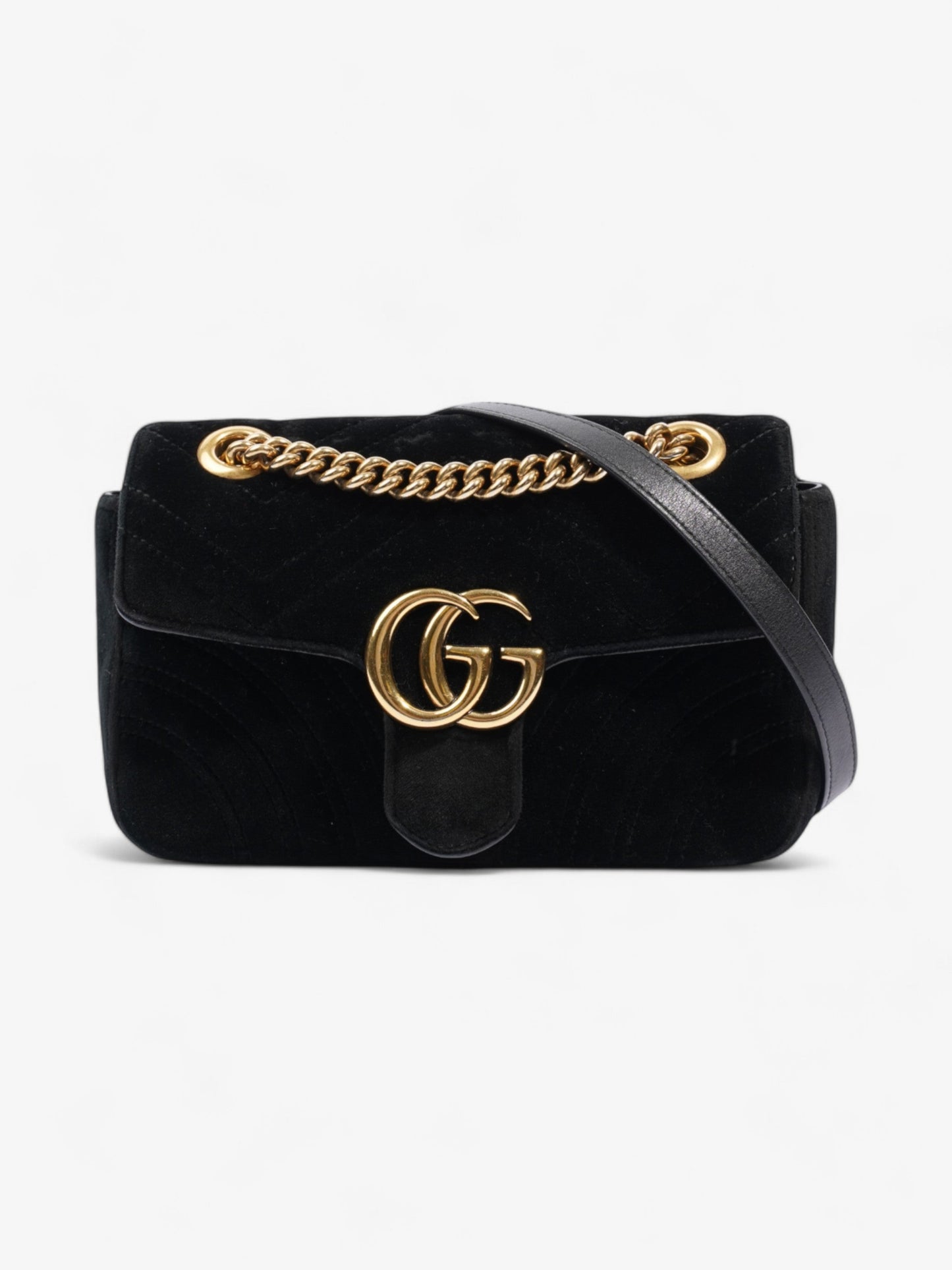 Gucci Marmont Velvet Shoulder Bag Black Mini 4