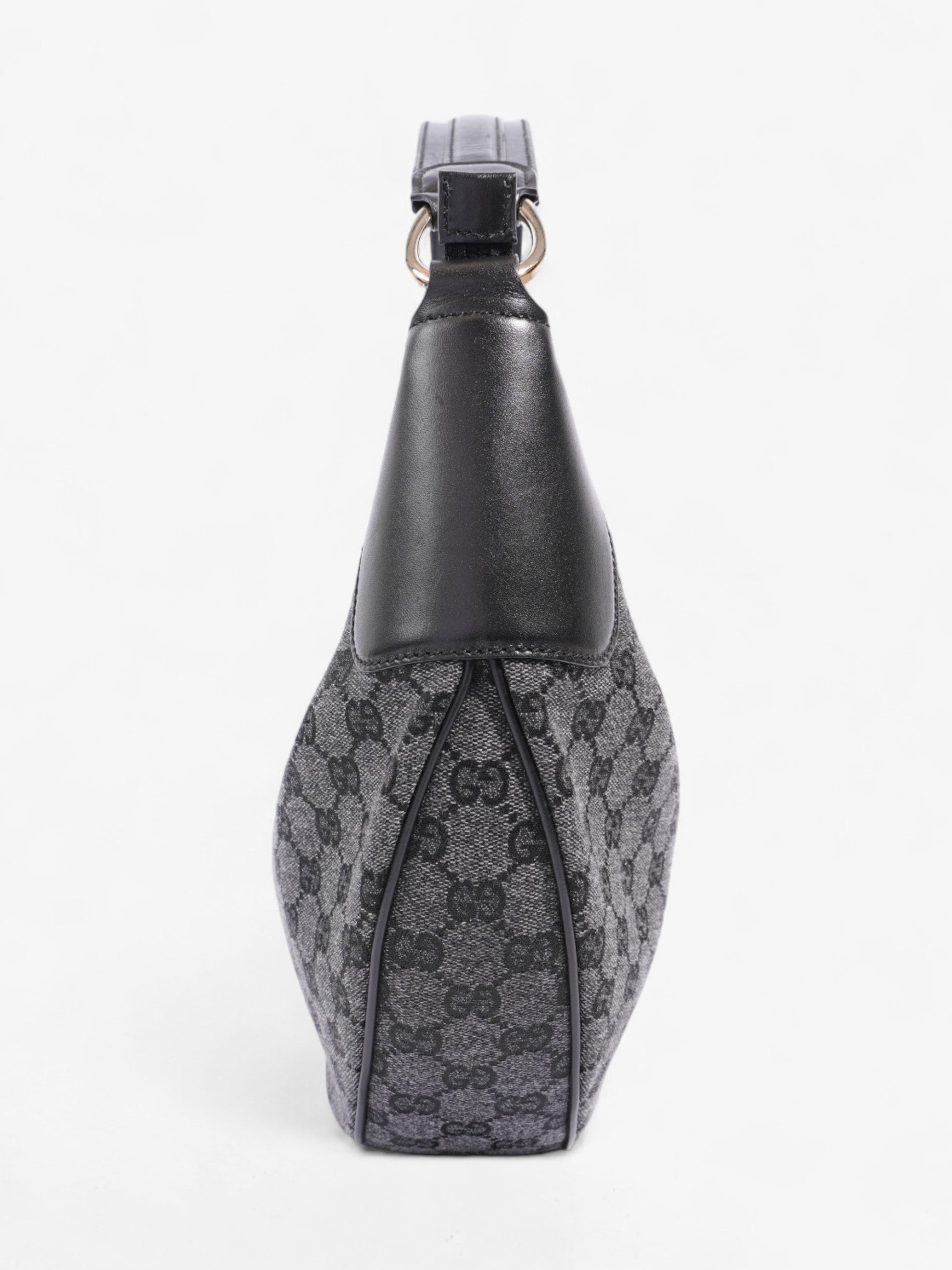 Gucci Half Moon Hobo Supreme Denim Black Shoulder Bag