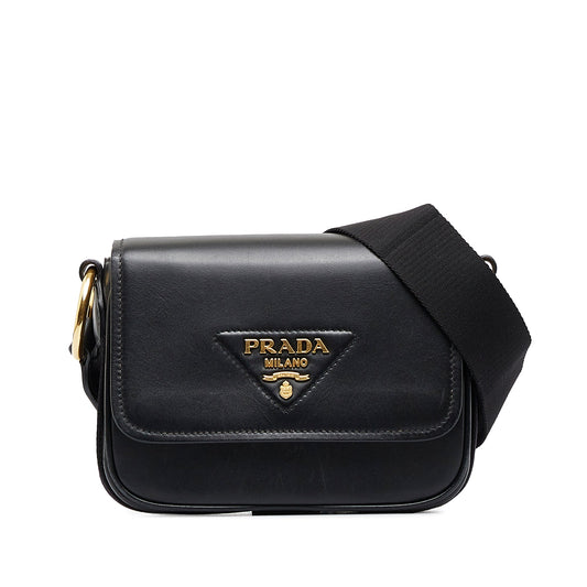 Prada City Calf Luxury Handbag Black Crossbody Bag