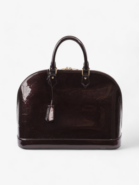 Louis Vuitton Alma GM Amarante Vernis Leather Handbag