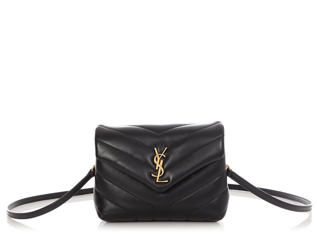 YSL Saint Laurent Loulou Crossbody Bag Black Toy