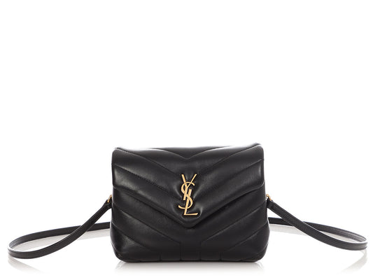YSL Saint Laurent Loulou Crossbody Bag Black Toy