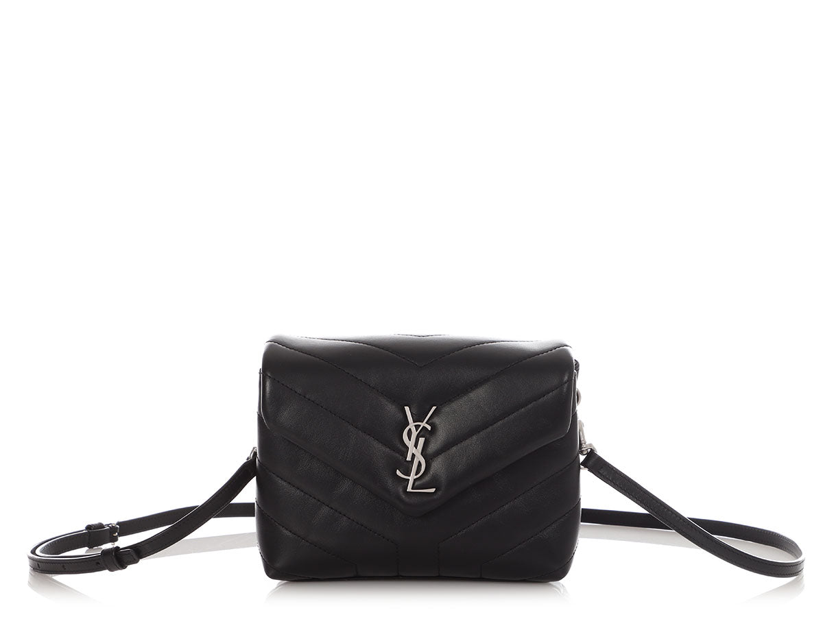 YSL Saint Laurent Loulou Shoulder Bag Black Toy
