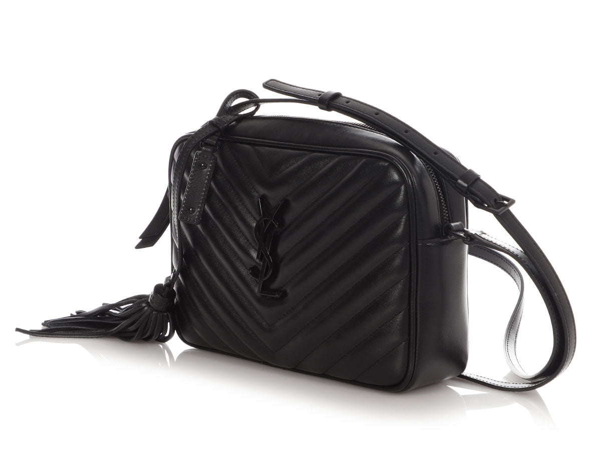 YSL Saint Laurent So Matelass Lou Camera Bag Black Medium Crossbody Bag
