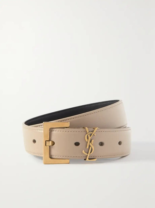 YSL Saint Laurent Belt Handbag Leather Logo