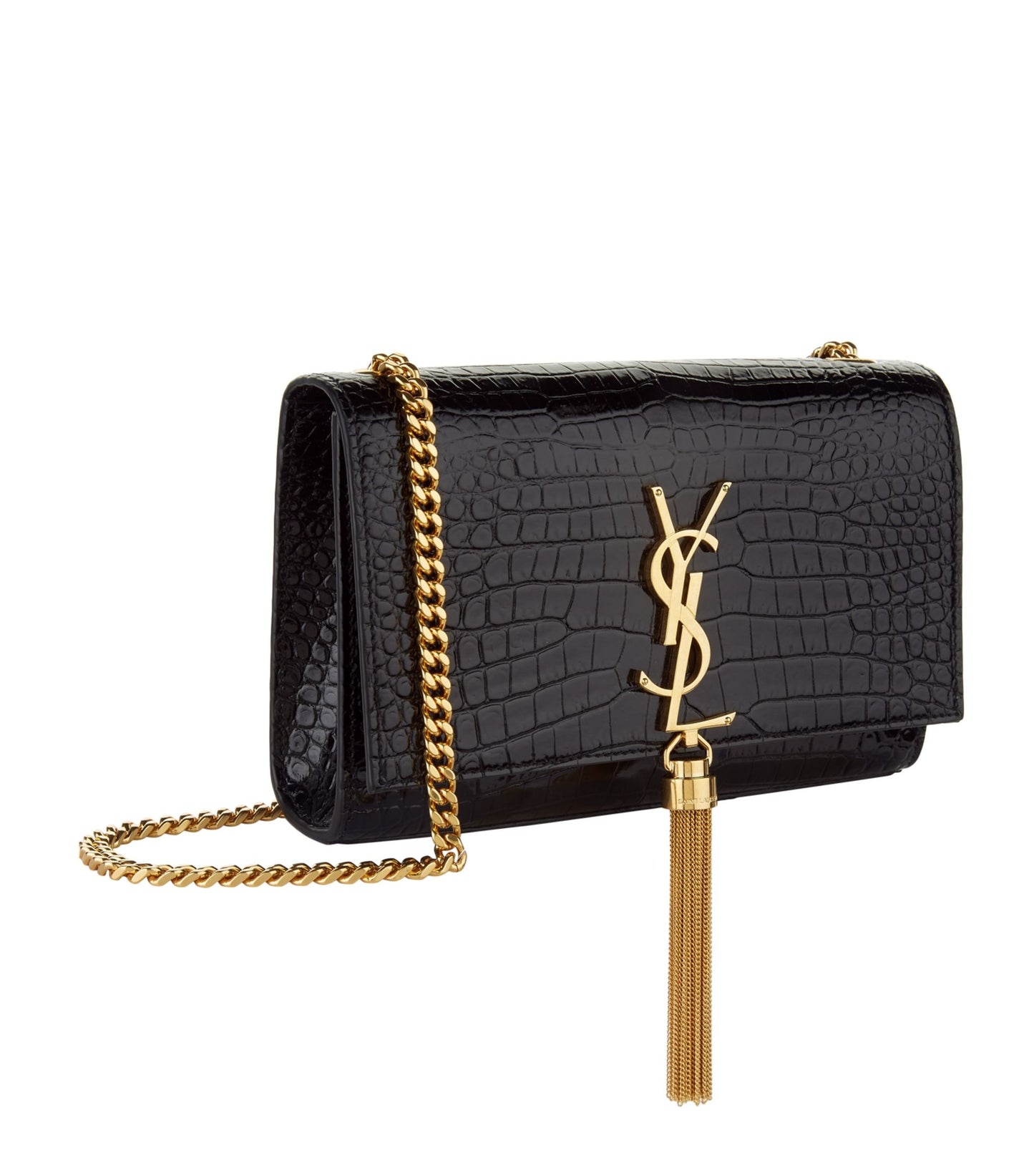YSL Saint Laurent YSL Saint Kate Croc Bag Small Shoulder Bag