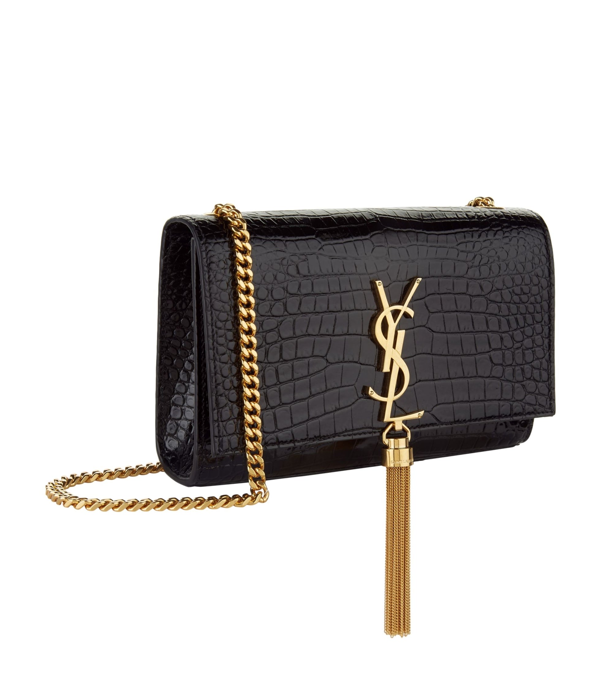 YSL Saint Laurent YSL Saint Kate Croc Bag Small Shoulder Bag