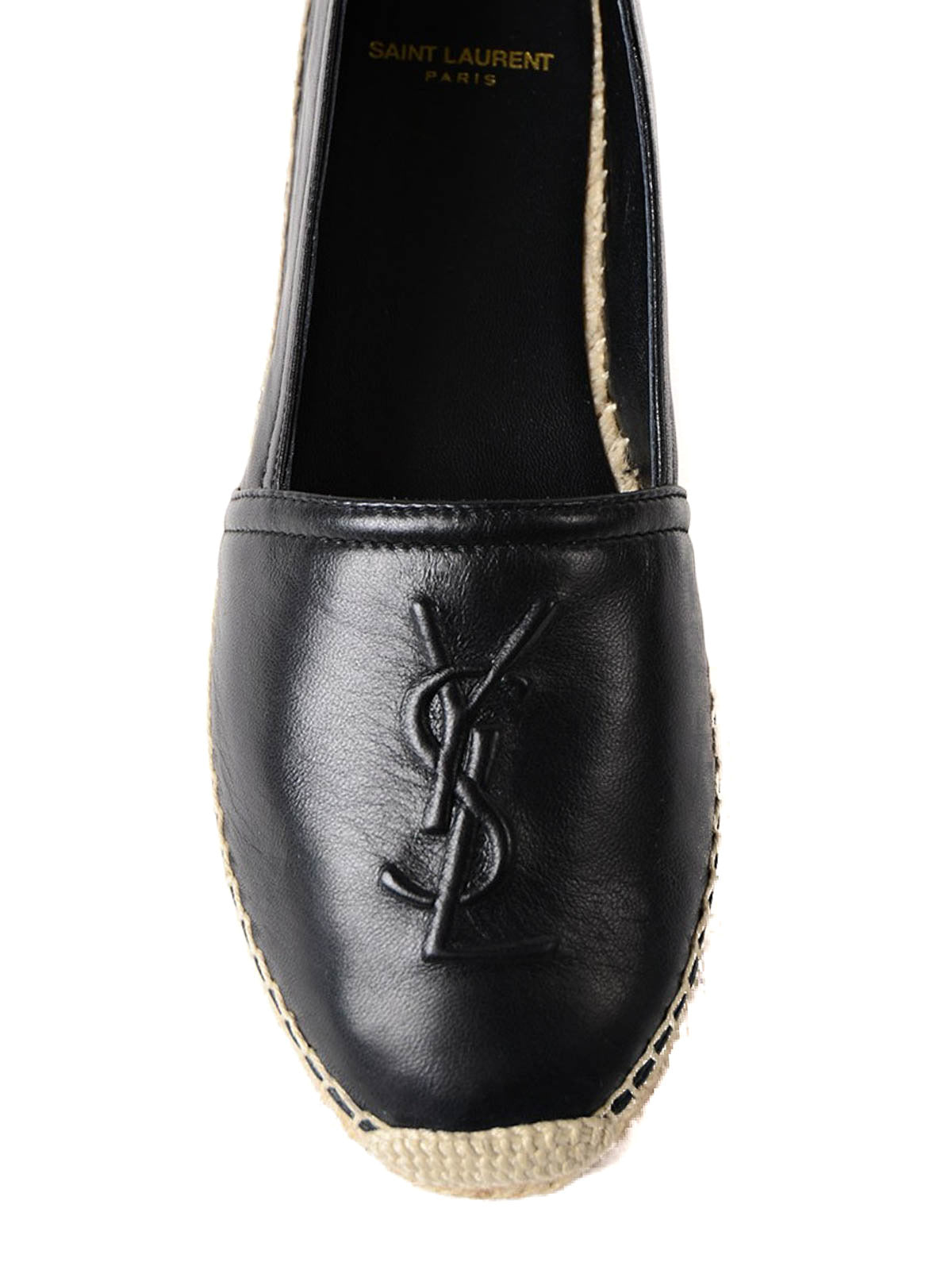 YSL Saint Laurent Women Espadrille Flats Travel Bag Shoes