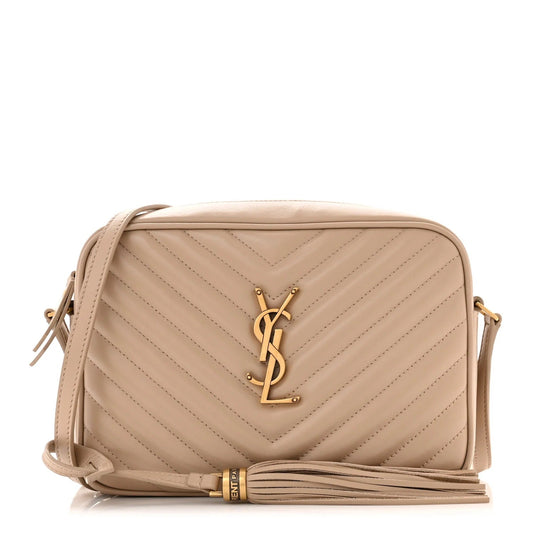 YSL Saint Laurent Yves Lou Camera Bag Quilted Travel Bag
