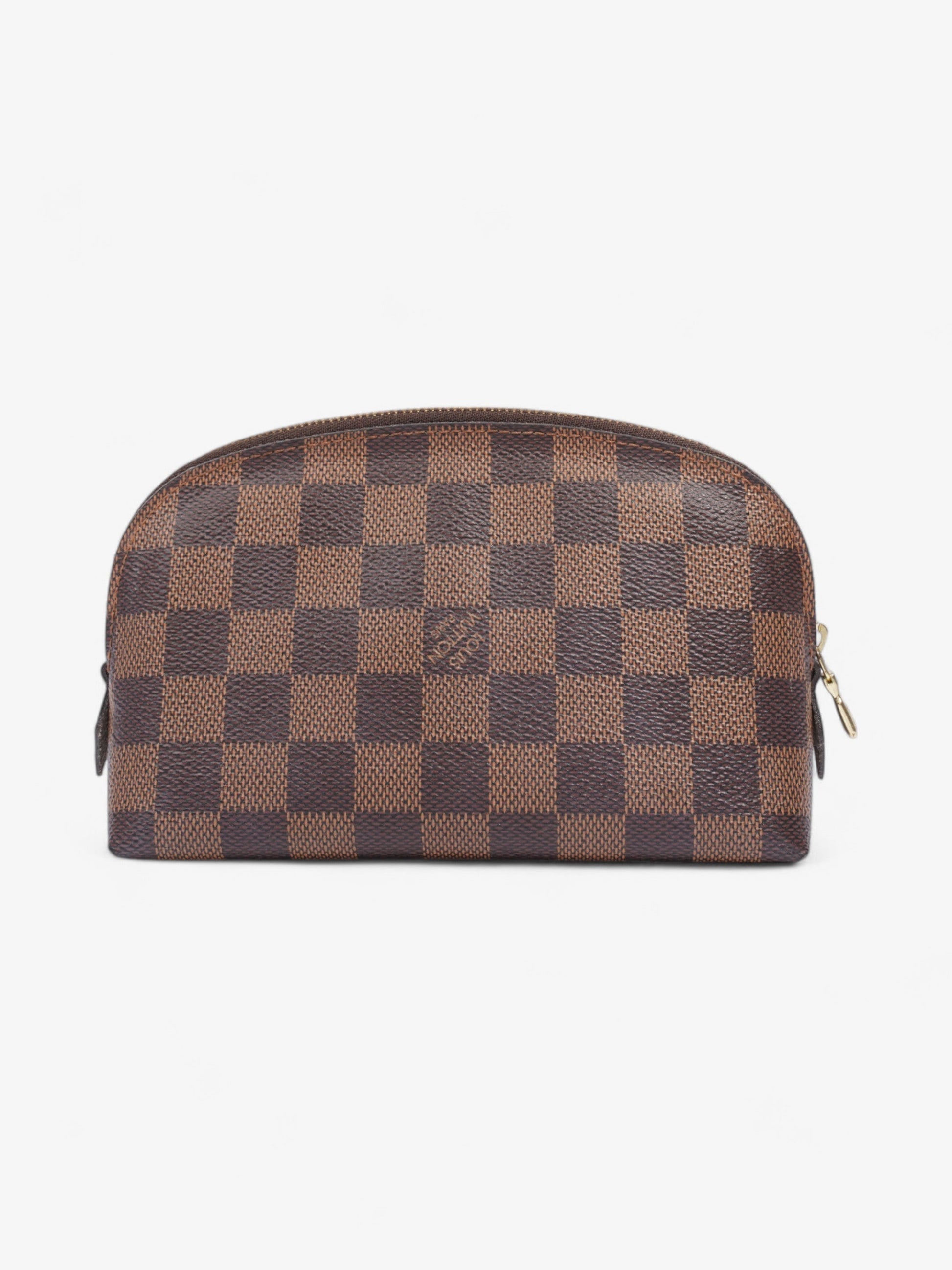 Louis Vuitton Pochette Cosmetic Ebene Coated Damier Canvas Coated Canvas Apparel