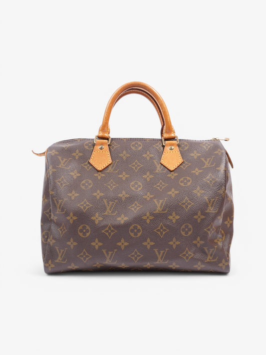 Louis Vuitton Speedy Coated 30 Monogram Canvas Coated Canvas Apparel Canvas 221