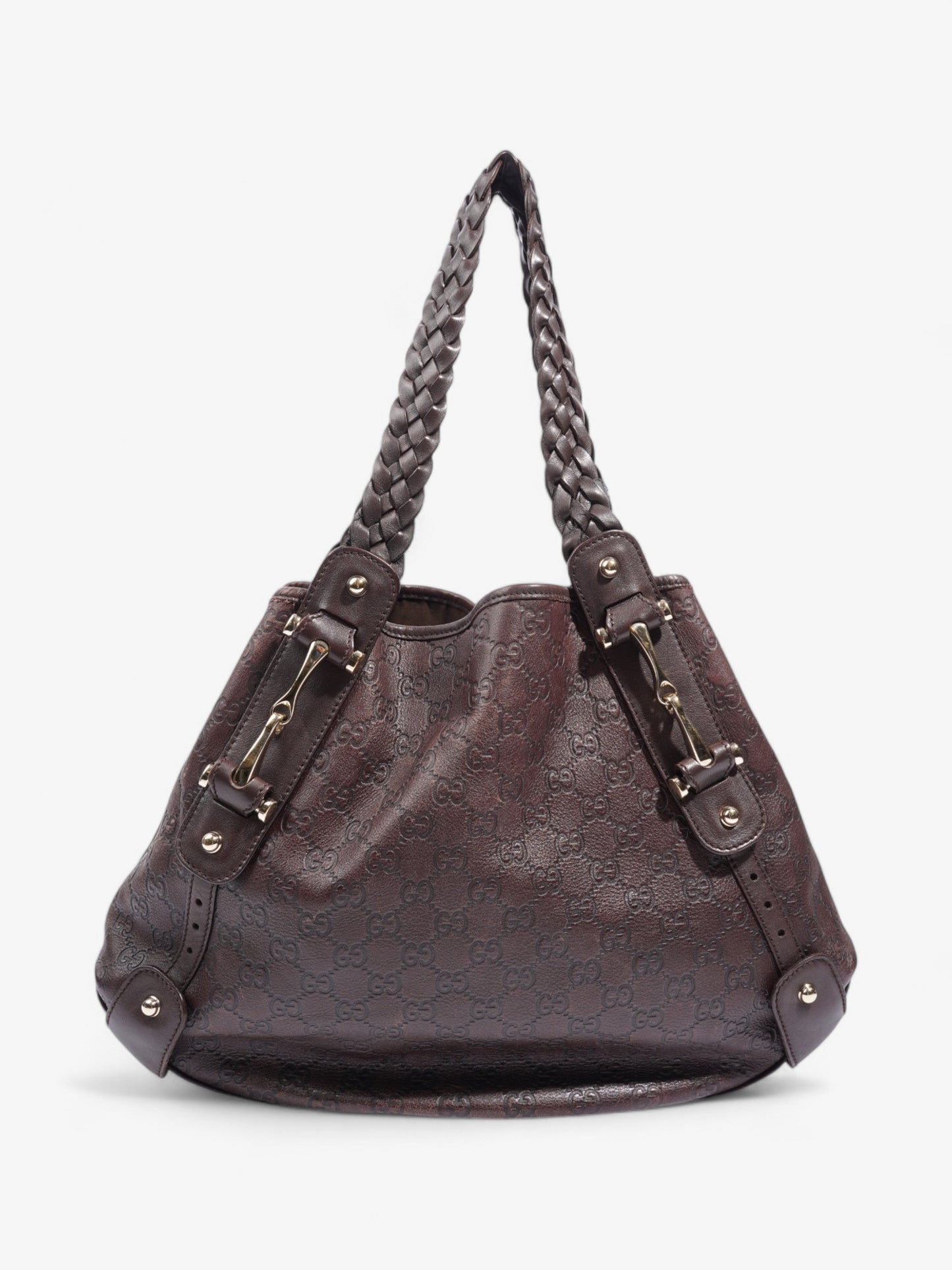 Gucci Pelham Dark ssima Shoulder Bag Leather Brown